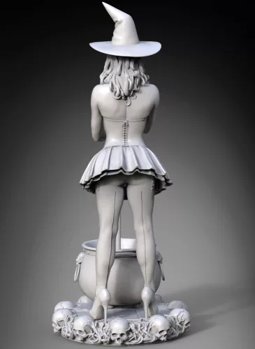 Royal Model Witch Pinup Girl Halloween – 1:24 figura makett