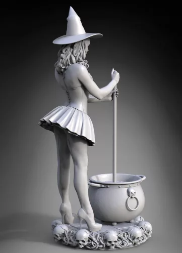Royal Model Witch Pinup Girl Halloween – 1:35 figura makett