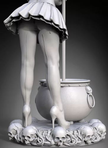 Royal Model Witch Pinup Girl Halloween – 1:35 figura makett