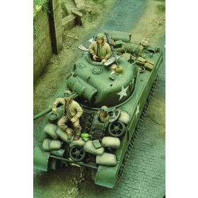 Royal Model U.S. Sherman crew - WWII – figura makett