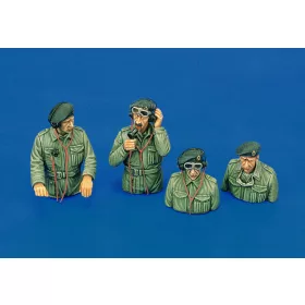   Royal Model British tank crew-3/2 fig, - WWII – figura makett