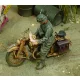 Royal Model DKW German Motorcycle rider-WWII – figura makett