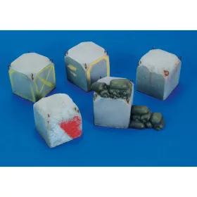   Royal Model Israeli Concrete Roadblock set – dioráma kellék makett