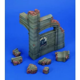   Royal Model Corner ruin German building – dioráma építmény makett