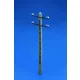 Royal Model Electrical Pole-WWII – dioráma kellék makett