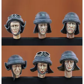 Royal Model Italian tankers heads-WWII – figura makett