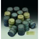 Royal Model German oil drums-WWII – dioráma kellék makett