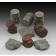 Royal Model German damaged oil drums-WWII – dioráma kellék makett