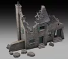 Royal Model House ruin (Ardenne) – dioráma építmény makett