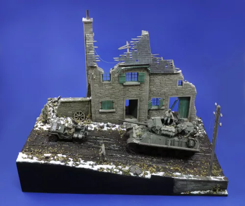 Royal Model House ruin (Ardenne) – dioráma építmény makett