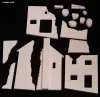 Royal Model House ruin (Ardenne) – dioráma építmény makett