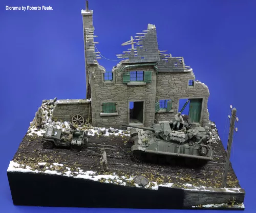 Royal Model House ruin (Ardenne) – dioráma építmény makett