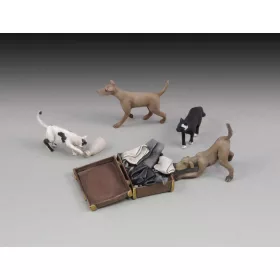 Royal Model Dogs and cats – dioráma kellék makett