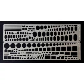   Templates set stencils (all scales) - jelölési és festési sablonkészlet, minden méretarányhoz