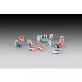 Royal Model Drinks cans – dioráma kellék makett