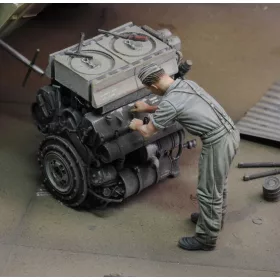 Royal Model German infantry at work – figura makett