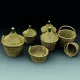 Royal Model Demijohns and wicker baskets – dioráma kellék makett
