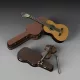 Royal Model Guitar and violin – dioráma kellék makett