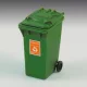 Royal Model Garbage bin – dioráma kellék makett