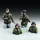 Royal Model German tank crew in winter dress - WWII – 1:48 figura makett