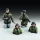 Royal Model German tank crew in winter dress - WWII – 1:72 figura makett