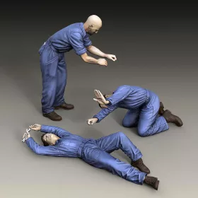 Royal Model Mechanics - 3 figures – 1:48 figura makett