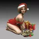 Royal Model Pin-Up Christmas (75mm) – figura makett