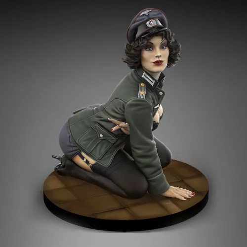 Royal Model German Officer 'Pin-Up' (75mm) – figura makett