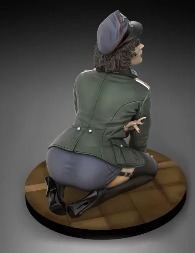 Royal Model German Officer 'Pin-Up' (75mm) – figura makett
