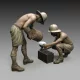 Royal Model Italian soldiers battery maintenance – figura makett