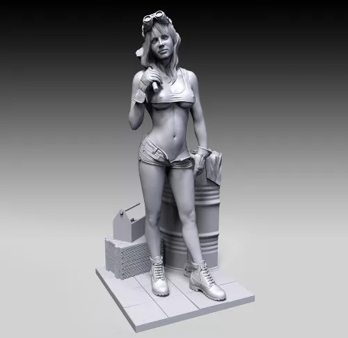 Royal Model Garage girl – figura makett