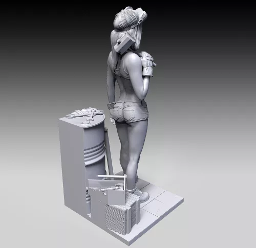 Royal Model Garage girl – figura makett