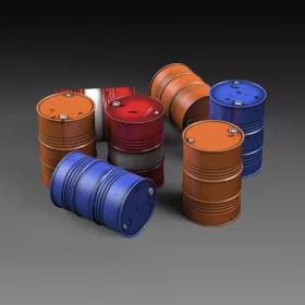   Royal Model Modern oil drums – 1:35 dioráma kellék makett