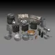 Royal Model German field kitchen accessories – dioráma kellék makett
