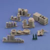 Royal Model German field kitchen accessories – dioráma kellék makett