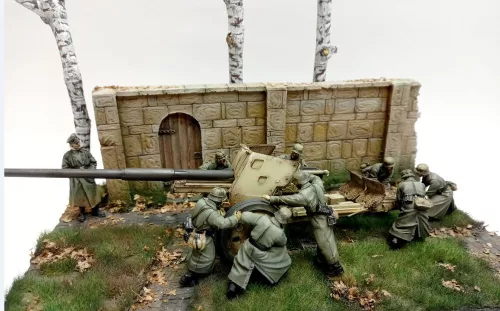 Royal Model Wall section ruin – dioráma építmény makett