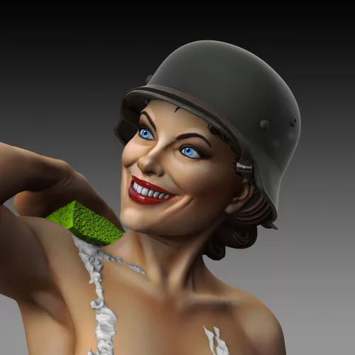 Royal Model Girl taking a bath – figura makett