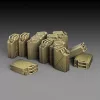 Royal Model Italian jerrycans WWII – dioráma kellék makett