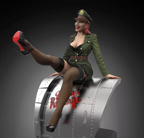 Royal Model Pin Up Pilot (75mm) – figura makett