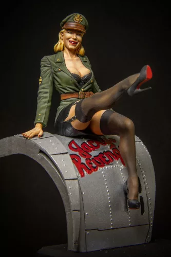 Royal Model Pin Up Pilot (75mm) – figura makett