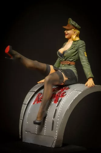 Royal Model Pin Up Pilot (75mm) – figura makett