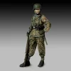 Royal Model German soldier with rifle – 1:48 figura makett