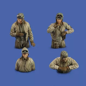 Royal Model U.S. tank crew WWII – 1:35 figura makett