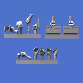   Royal Model Assorted german hands set -WWII – makett-kiegészítő