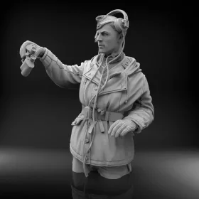   Royal Model German tanker in winter dress (Tiger I cupola not included) – 1:16 figura makett