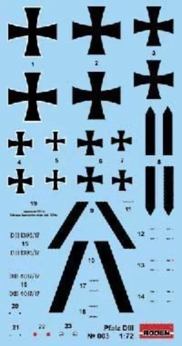 Roden Pfalz D.III World War 1 – 1:72 repülőgép makett