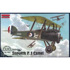   Roden Sopwith F.1 Camel w/Bentley – 1:72 repülőgép makett