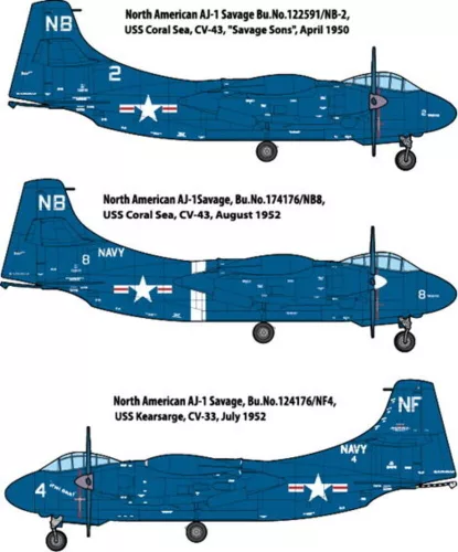 Roden North American AJ-1 Savage – 1:72 repülőgép makett