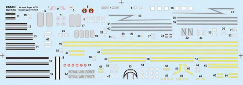 Roden Vickers VC-10 K4 Type 1170 tanker – 1:144 repülőgép makett