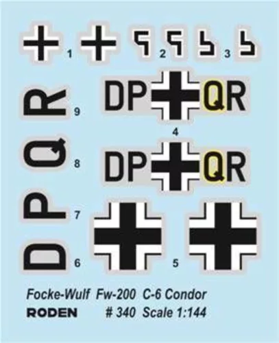 Roden Focke-Wulf FW200C-6 Condor – 1:144 repülőgép makett